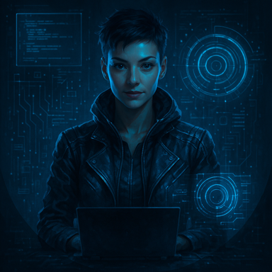 サイバーパンクハッカー